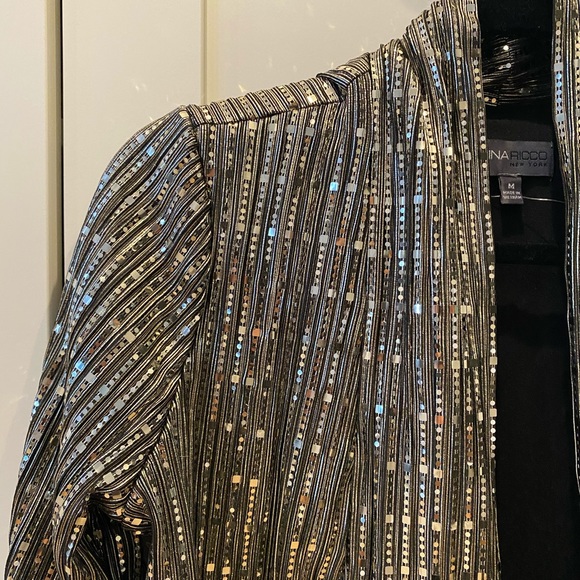 Sequined cropped blazer - Picture 2 of 3
